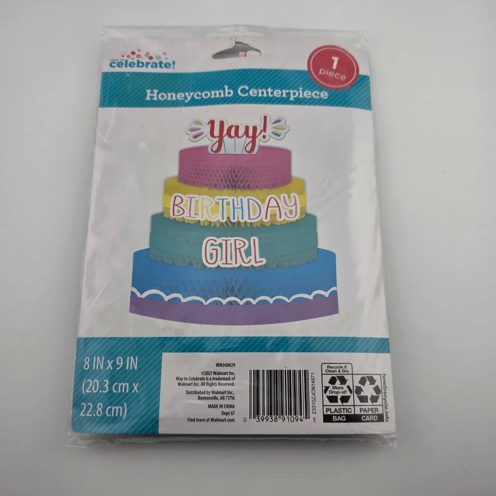 Way‎ to Celebrate Colorful Birthday Decor Bundle Fringe Backdrop Balloon Kit